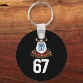 Ugly Christmas Sweater Yeti Gorilla Reindeer 67  Sleutelhanger (Voorkant)