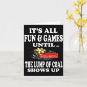 Ugly Christmas T Shirt Naughty Kid Men Women Lump  Kaart (Gele Bloem)