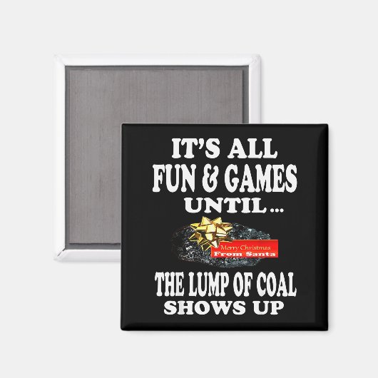 Ugly Christmas T Shirt Naughty Kid Men Women Lump  Magneet (Voorkant / Achterkant)