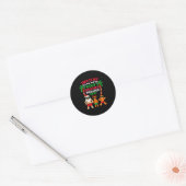 Ugly Christmas Too Hot Christmas  Ronde Sticker (Envelop)