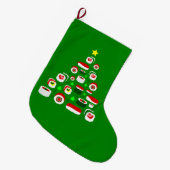 ugly christmas tree sushi grote kerstsok (Voorkant (Hangend))
