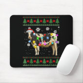 Ugly Cow Christmas Sweater Santa Hat And Light Up  Muismat (Met muis)
