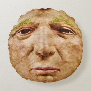 Ugly Creepy Trump Face Rond Kussen