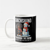 Ugly Dachshund Christmasthrough The Snow Gift Chri Koffiemok (Links)