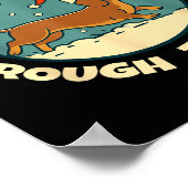 Ugly Dachshund Christmasthrough The Snow Gift Chri Poster (Hoek)