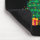 Ugly English Pointer Santa Hat kerstverlichting do Muismat (Hoek)