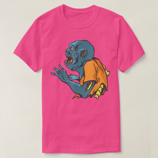 Ugly Green Zombie Arm Wondskeleton Hallow T-shirt (Design voorkant)