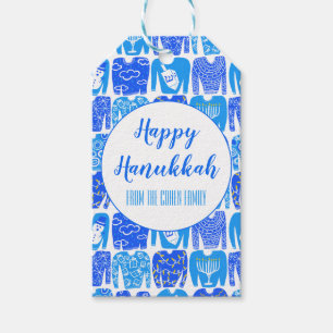 Ugly Hannukah Sweater Holiday Pattern CUSTOM Cadeaulabel