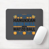 Ugly Hanukkah Deck Hall With Matzo Ball Chanukah  Muismat (Met muis)