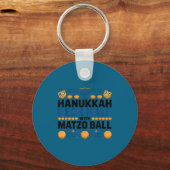Ugly Hanukkah Deck Hall With Matzo Ball Chanukah  Sleutelhanger (Voorkant)