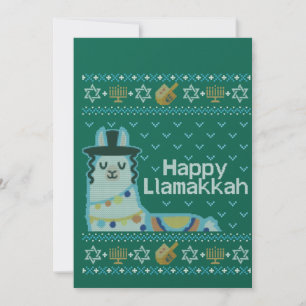 Ugly Hanukkah Llama Llamakkah Kaart