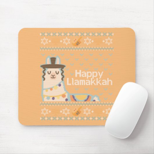 Ugly Hanukkah Llama Llamakkah Muismat (Met muis)