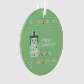 Ugly Hanukkah Llama Llamakkah Ornament (voorkant)