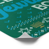 Ugly Hanukkah Nice Jewish Boy Matching Poster (Hoek)