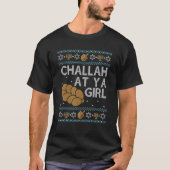 Ugly Hanukkah Sweater Challah bij Ya Girl Set T-sh T-shirt (Voorkant)