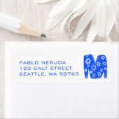 Ugly Hanukkah Sweater Cute CUSTOM Mailing Address Etiket (Insitu)