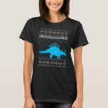 Ugly Hanukkah Sweater Dinosaur Menorah Dino T-shirt<br><div class="desc">Ugly Hanukkah Sweater Dinosaur Menorah Dino</div>