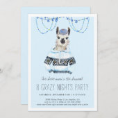 Ugly Hanukkah Sweater Party | Funny Llama Invite (Voorkant / Achterkant)