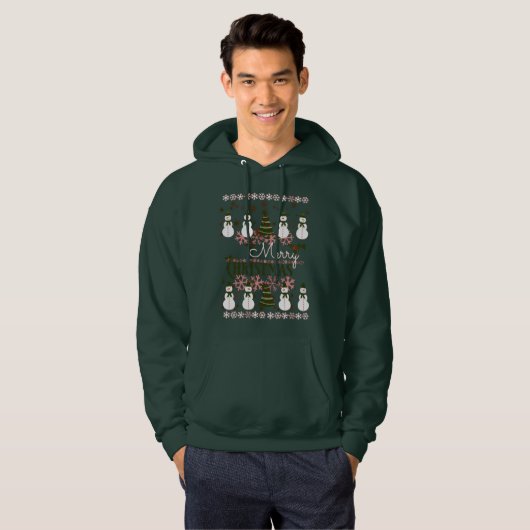 Ugly Holiday Sweater Merry kerst (Voorkant volledig)