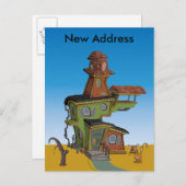 Ugly House Nieuw adres Aankondigingskaart (Voorkant / Achterkant)