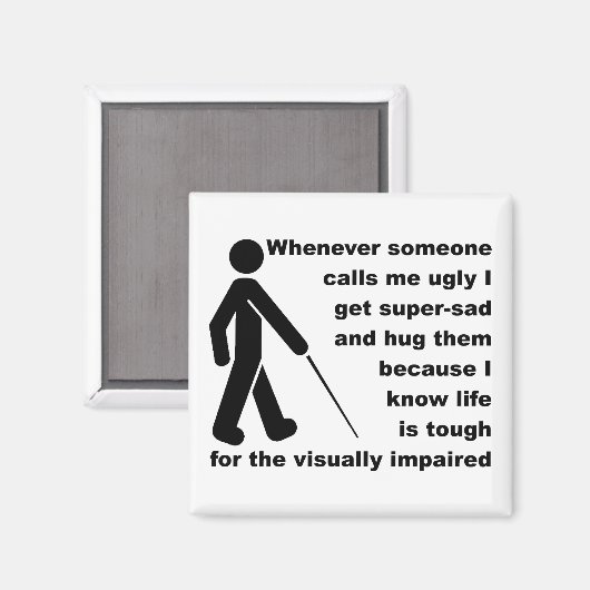 Ugly Hug Funny Fridge Magnet (Voorkant / Achterkant)