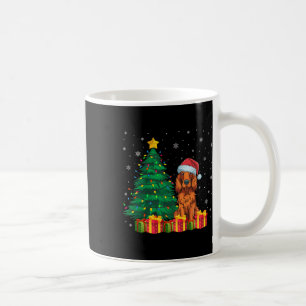 Ugly Irish Setter Santa Hat Kerstverlichting Hond Koffiemok