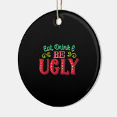 Ugly kermas keramisch ornament (Links)
