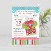 Ugly kerst Sweater Invitation Kaart (Staand voorkant)