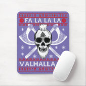 Ugly kerstdesign Fa-La-La Valhalla Viking Val Muismat (Met muis)