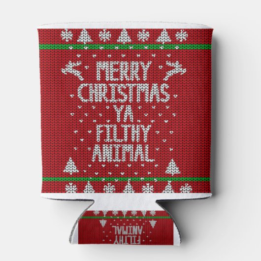 Ugly kerstkeuken blikjeskoeler (Achterkant)