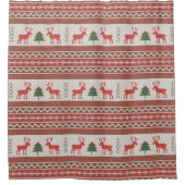 Ugly kerstkeuken douchegordijn (Voorkant)