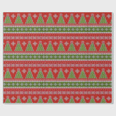 Ugly kerstkeuken | Fair Isle Wrapping Paper Cadeaupapier (Vlak)