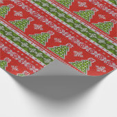 Ugly kerstkeuken | Fair Isle Wrapping Paper Cadeaupapier (Hoek)