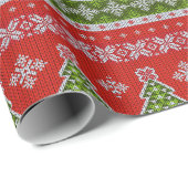 Ugly kerstkeuken | Fair Isle Wrapping Paper Cadeaupapier (Rol Hoek)