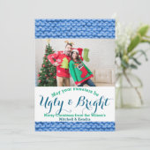 Ugly kerstkeuken feestdagenkaart (Staand voorkant)