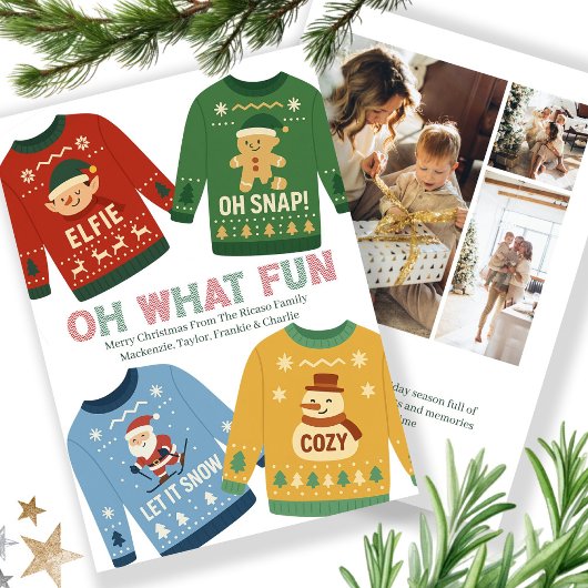 Ugly kerstkeuken feestdagenkaart