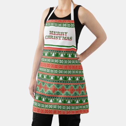 Ugly kerstkeuken | Fun Holiday Apron Schort (Insitu)