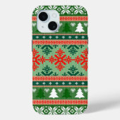 Ugly kerstkeuken | Groen en rood Case-Mate iPhone Case (Achterkant)