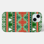 Ugly kerstkeuken | Groen en rood Case-Mate iPhone Case (Achterkant (horizontaal))