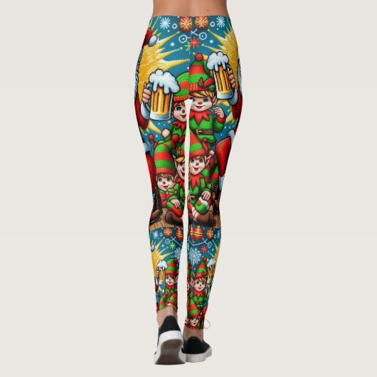 Ugly kerstkeuken leggings (Achterkant)