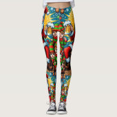 Ugly kerstkeuken leggings (Voorkant)