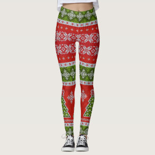 Ugly kerstkeuken Leggings van Red Fair Isle