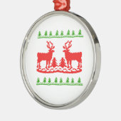 Ugly kerstkeuken metalen ornament (Links)