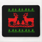 Ugly kerstkeuken muismat (Voorkant)