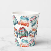 Ugly kerstkeuken papieren bekers (Achterkant)