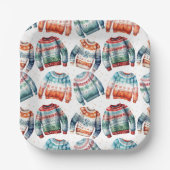 Ugly kerstkeuken papieren bordje (Voorkant)