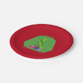 Ugly kerstkeuken papieren bordje (Gekanteld)