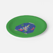 Ugly kerstkeuken papieren bordje (Gekanteld)