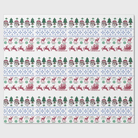 Ugly kerstkeuken Thunder_Cove Cadeaupapier (Vlak)