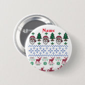 Ugly kerstkeuken Thunder_Cove Ronde Button 5,7 Cm (Voorkant /achterkant)
